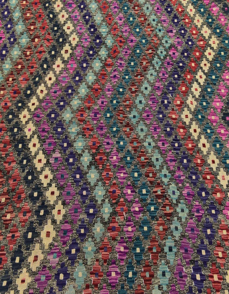 Detail image of  6' 9 x 9' 7  Hand Woven Kilim Modern Wool Rug