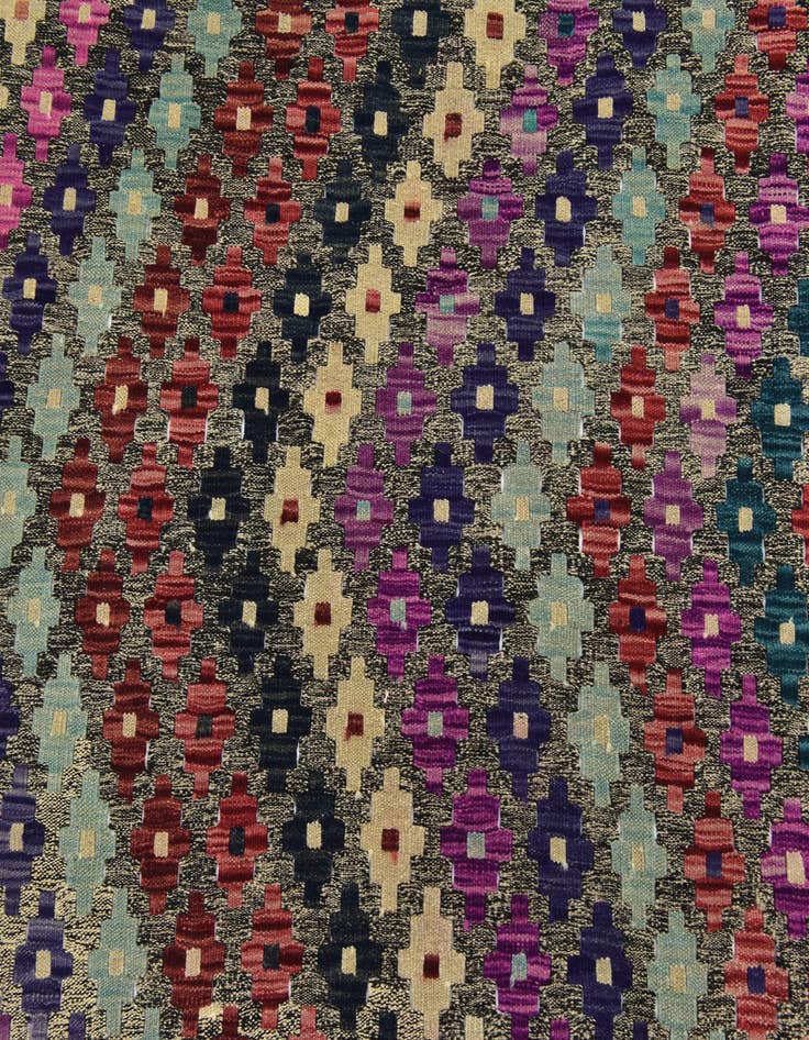 Detail image of  6' 9 x 9' 7  Hand Woven Kilim Modern Wool Rug