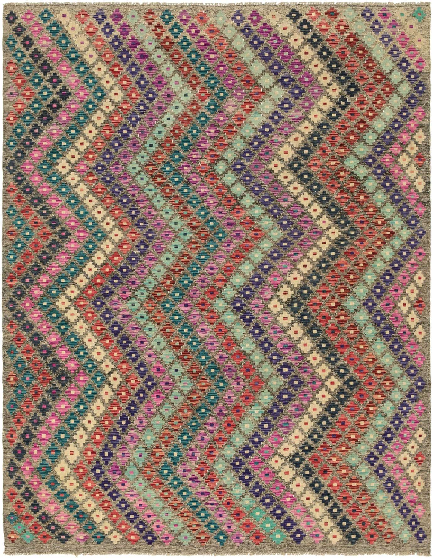 Primary image  6' 9 x 9' 7  Hand Woven Kilim Modern Wool Rug