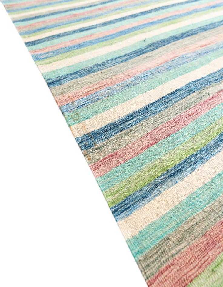 Detail image of  6' 8 x 9' 9  Hand Woven Kilim Modern Wool Rug