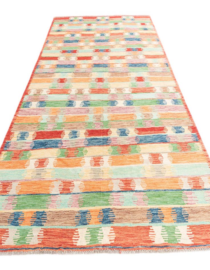 Detail image of  6' 5 x 9' 7  Hand Woven Kilim Modern Wool Rug