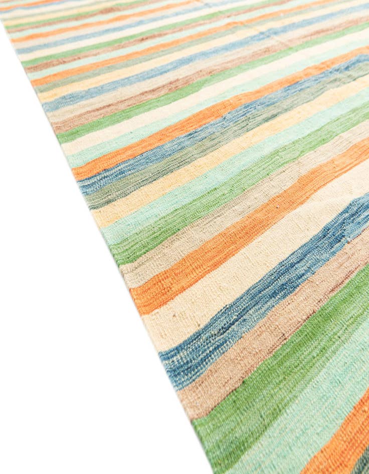 Detail image of  6' 7 x 9' 9  Hand Woven Kilim Modern Wool Rug