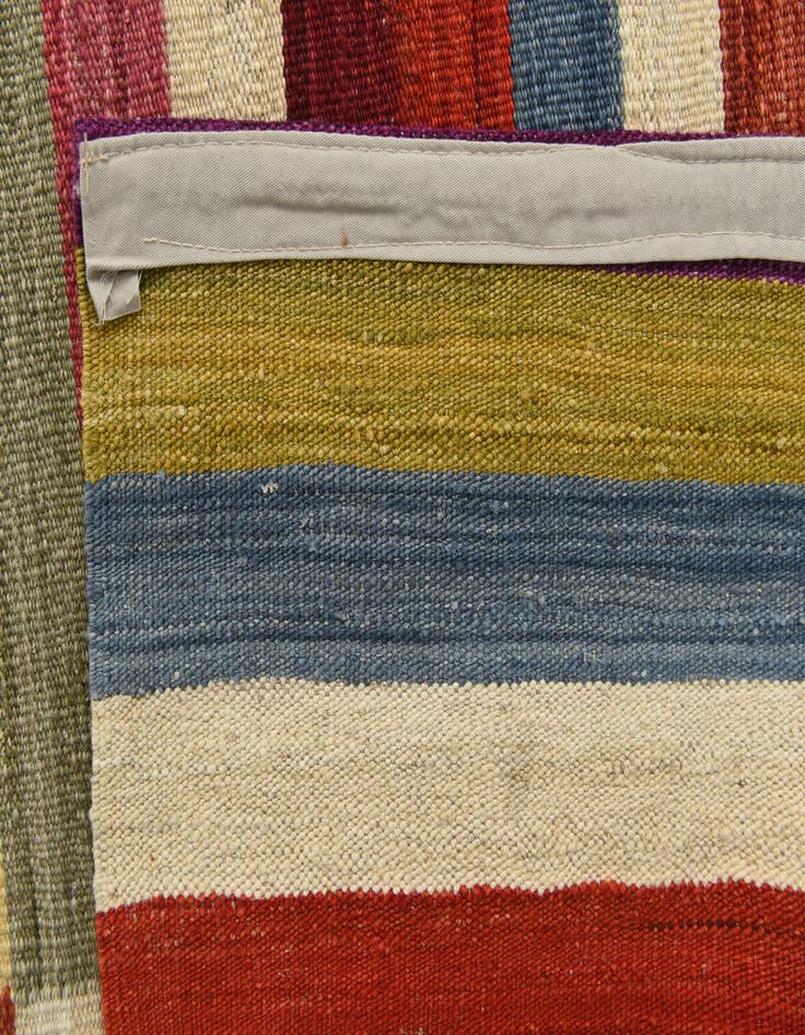 Detail image of  7' x 9' 3  Hand Woven Kilim Modern Wool Rug