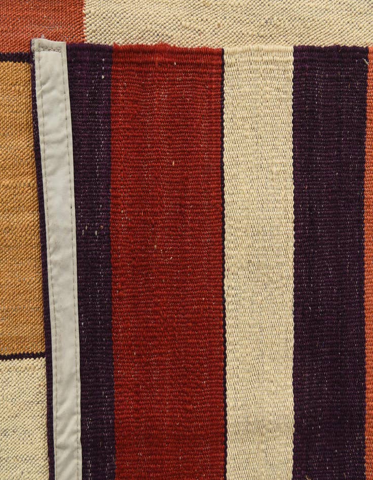 Detail image of  6' x 7' 9  Hand Woven Kilim Modern Wool Rug