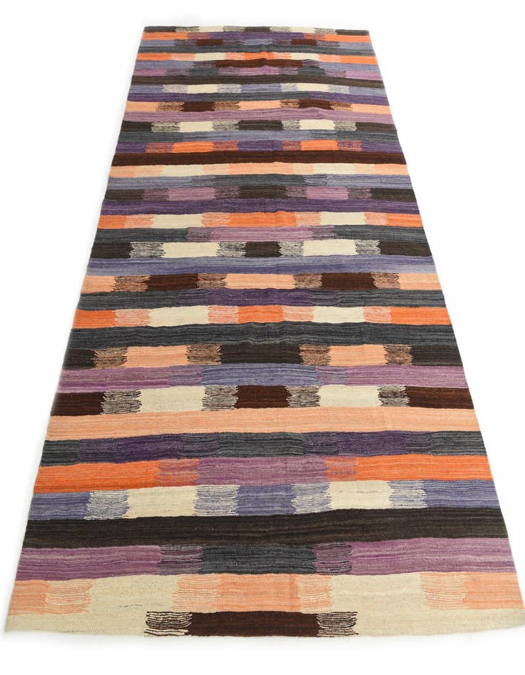 Detail image of  6' 10 x 9' 4  Hand Woven Kilim Modern Wool Rug