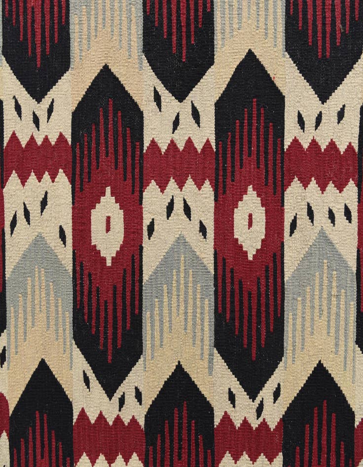 Detail image of  8' 9 x 11' 6  Hand Woven Kilim Modern Wool Rug