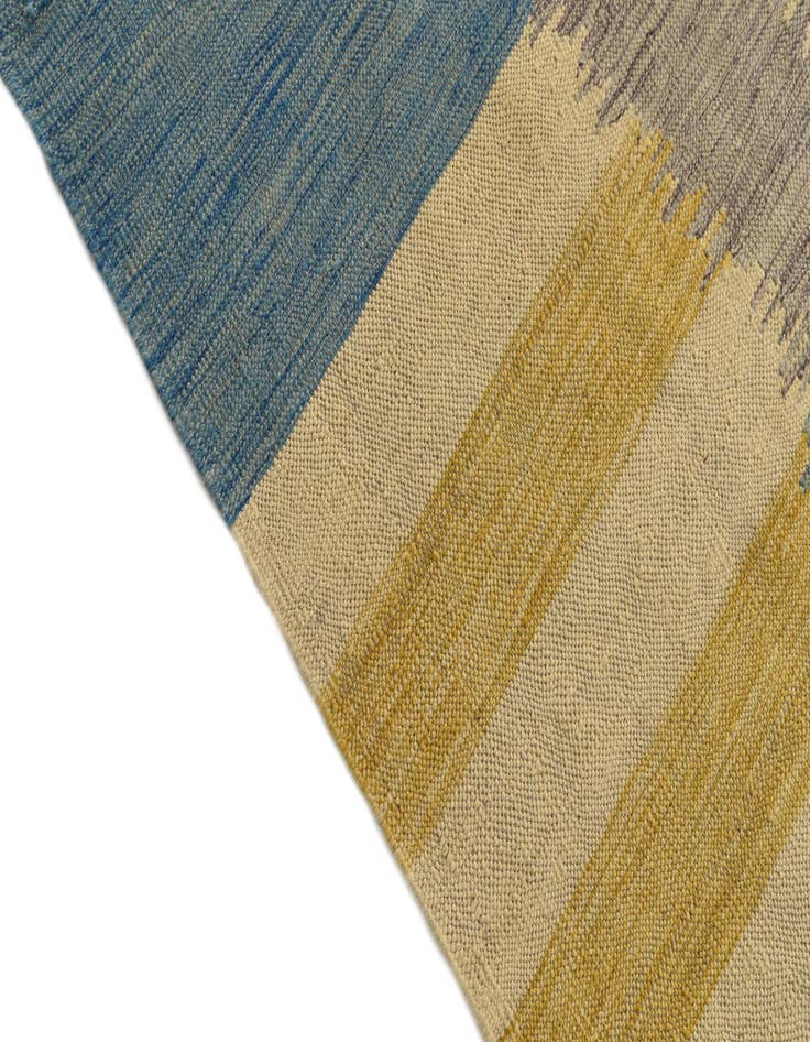 Detail image of  5' 8 x 7' 9  Hand Woven Kilim Modern Wool Rug