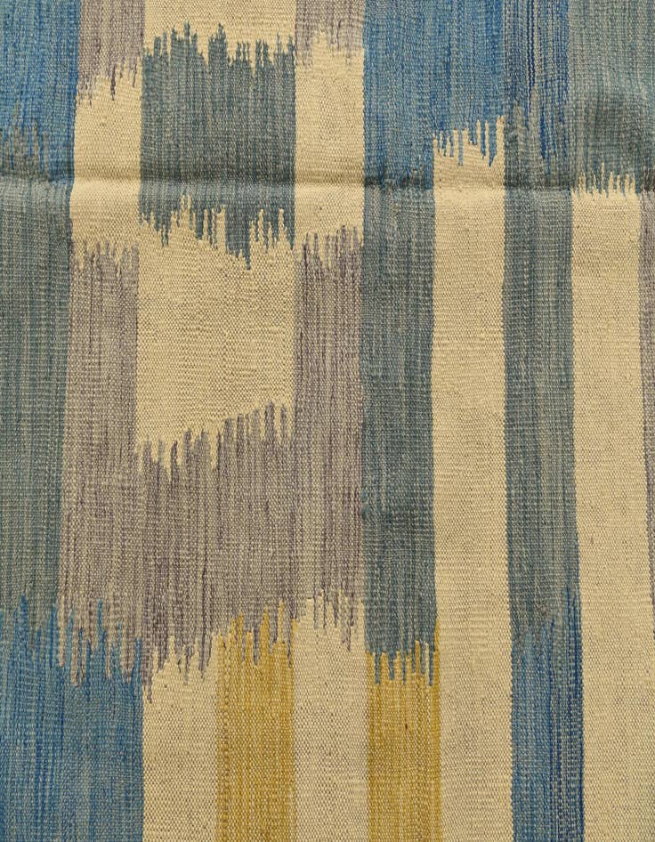 Detail image of  5' 8 x 7' 9  Hand Woven Kilim Modern Wool Rug