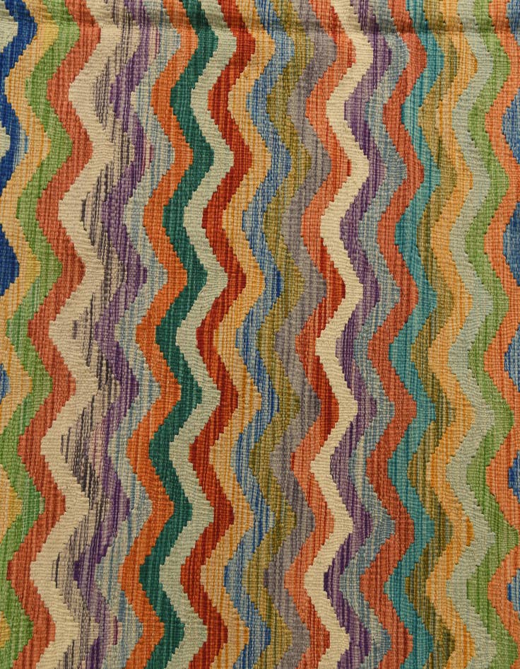 Detail image of  5' 7 x 7' 10  Hand Woven Kilim Modern Wool Rug