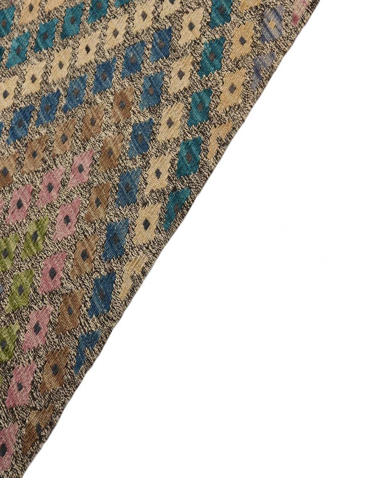 Detail image of  9' x 11' 3  Hand Woven Kilim Modern Wool Rug