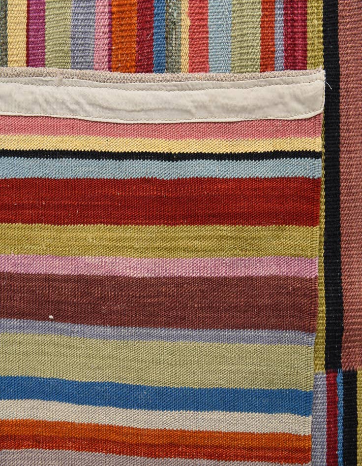 Detail image of  8' 8 x 9' 7  Hand Woven Kilim Modern Wool Rug