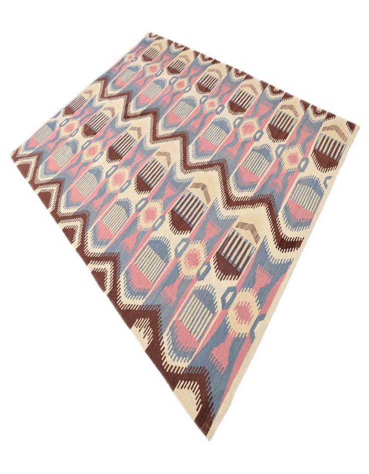 Detail image of  6' x 8' 2  Hand Woven Kilim Modern Wool Rug