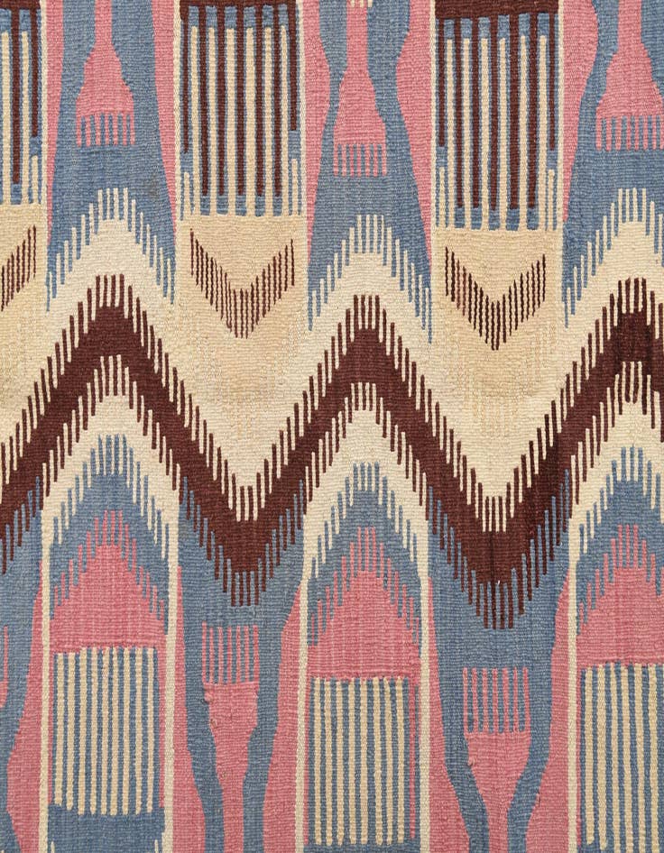 Detail image of  6' x 8' 2  Hand Woven Kilim Modern Wool Rug