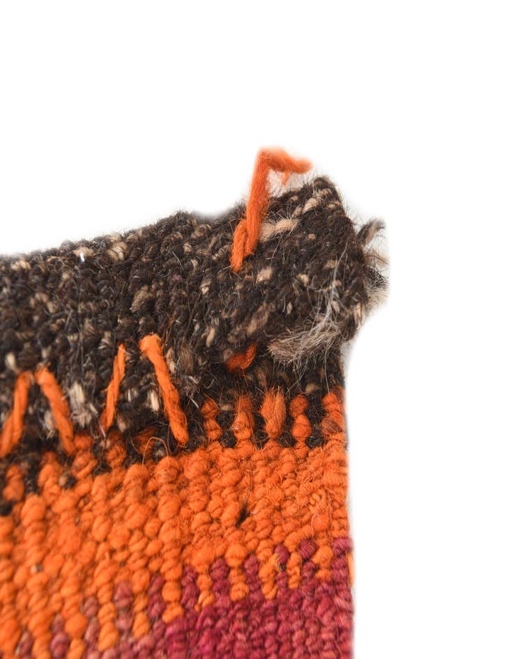 Detail image of  2' 8 x 3' 6  Hand Woven Kilim Modern Wool Rug