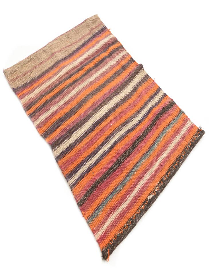 Detail image of  2' 8 x 3' 6  Hand Woven Kilim Modern Wool Rug