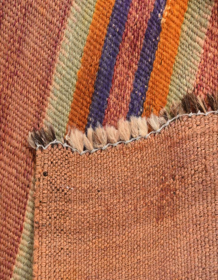 Detail image of  4' 5 x 7' 7  Hand Woven Kilim Modern Wool Rug