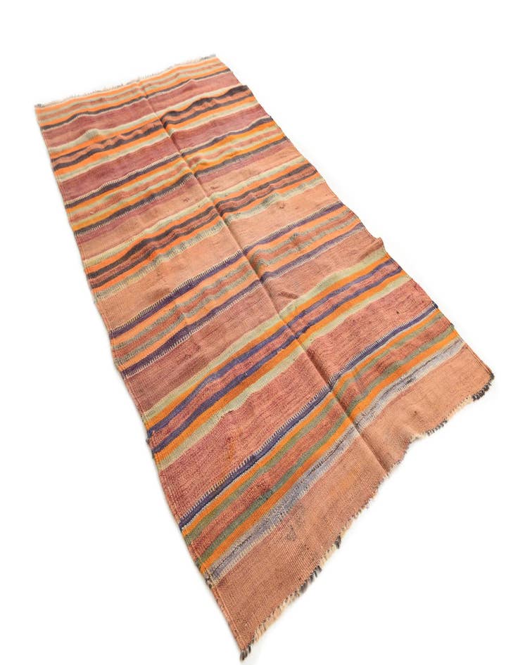 Detail image of  4' 5 x 7' 7  Hand Woven Kilim Modern Wool Rug