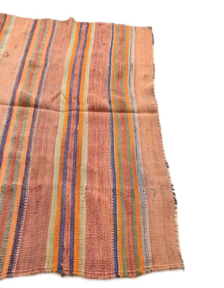 Detail image of  4' 5 x 7' 7  Hand Woven Kilim Modern Wool Rug