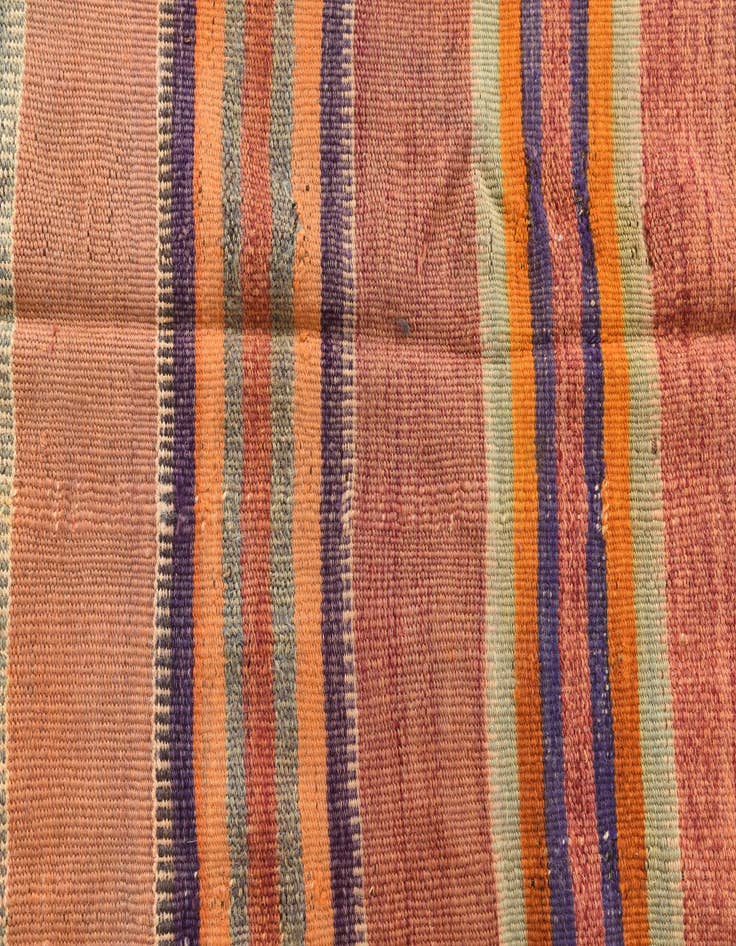 Detail image of  4' 5 x 7' 7  Hand Woven Kilim Modern Wool Rug