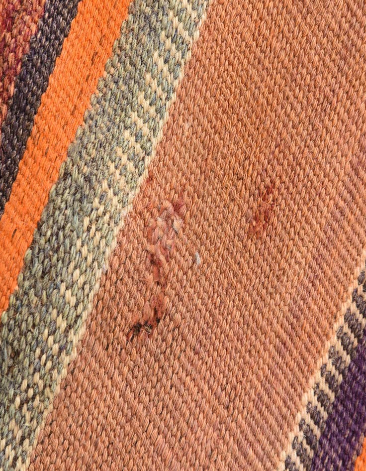 Detail image of  4' 5 x 7' 7  Hand Woven Kilim Modern Wool Rug