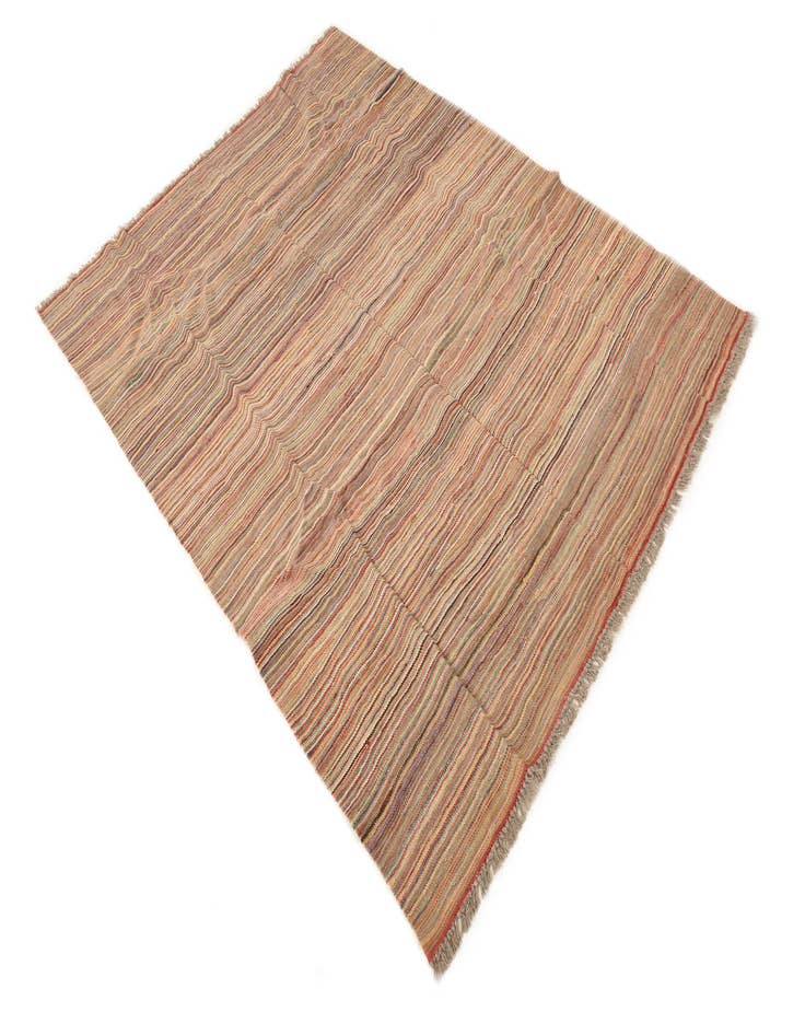 Detail image of  5' x 6' 7  Hand Woven Kilim Modern Wool Rug