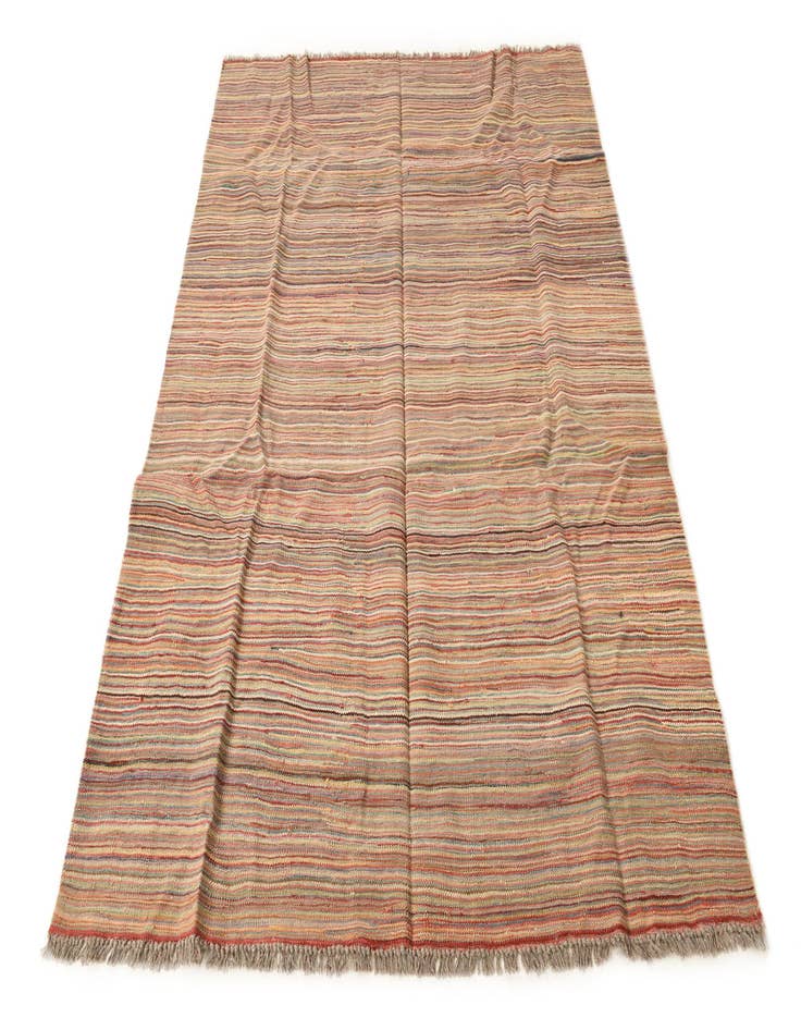 Detail image of  5' x 6' 7  Hand Woven Kilim Modern Wool Rug