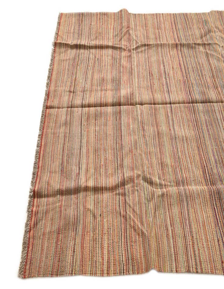 Detail image of  5' x 6' 7  Hand Woven Kilim Modern Wool Rug