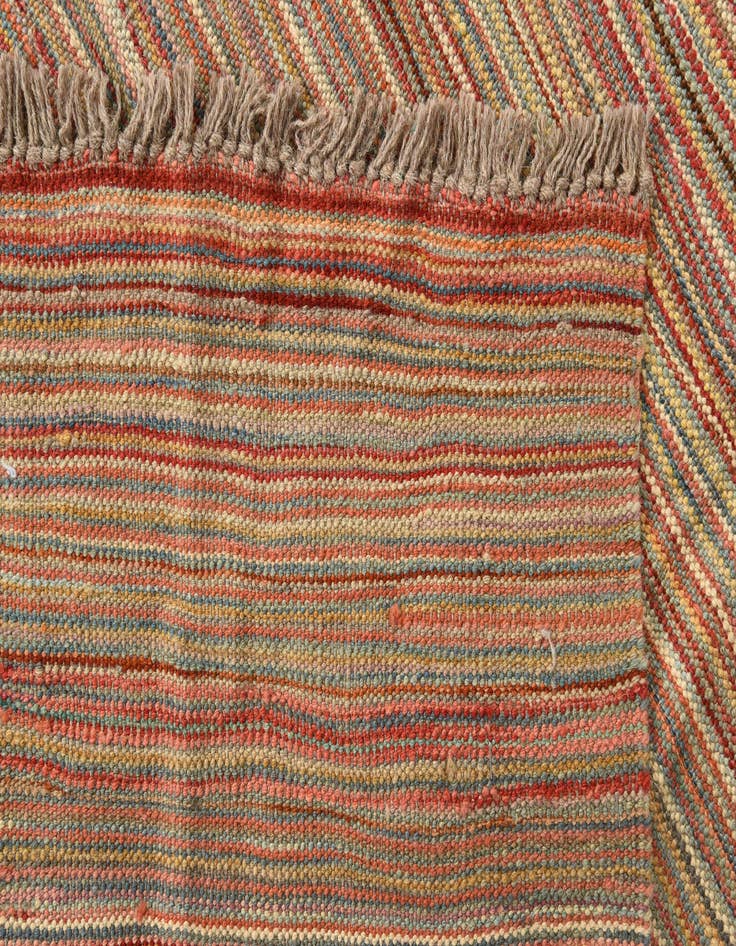 Detail image of  5' x 6' 7  Hand Woven Kilim Modern Wool Rug
