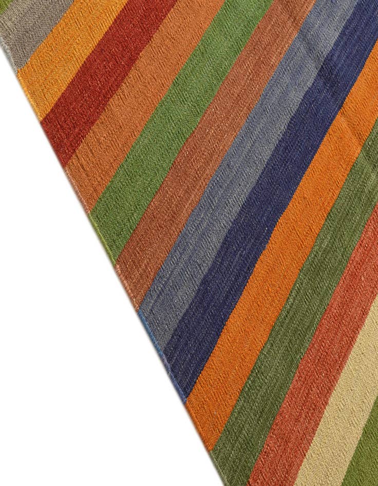 Detail image of  9' 9 x 12' 11  Hand Woven Kilim Modern Wool Rug