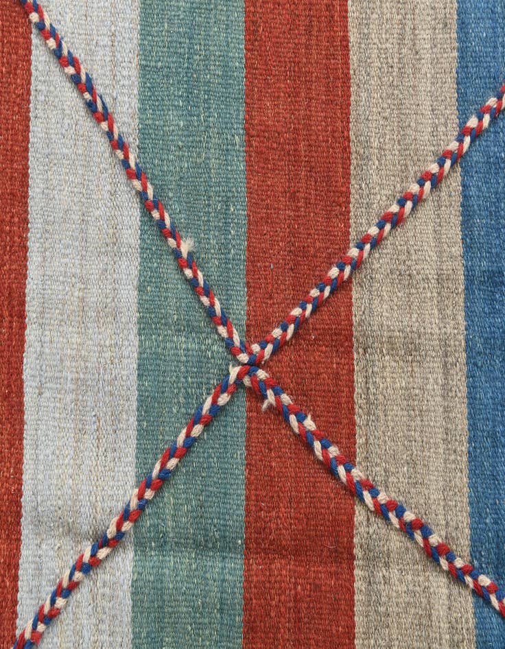 Detail image of  6' 3 x 10'  Hand Woven Kilim Modern Wool Rug