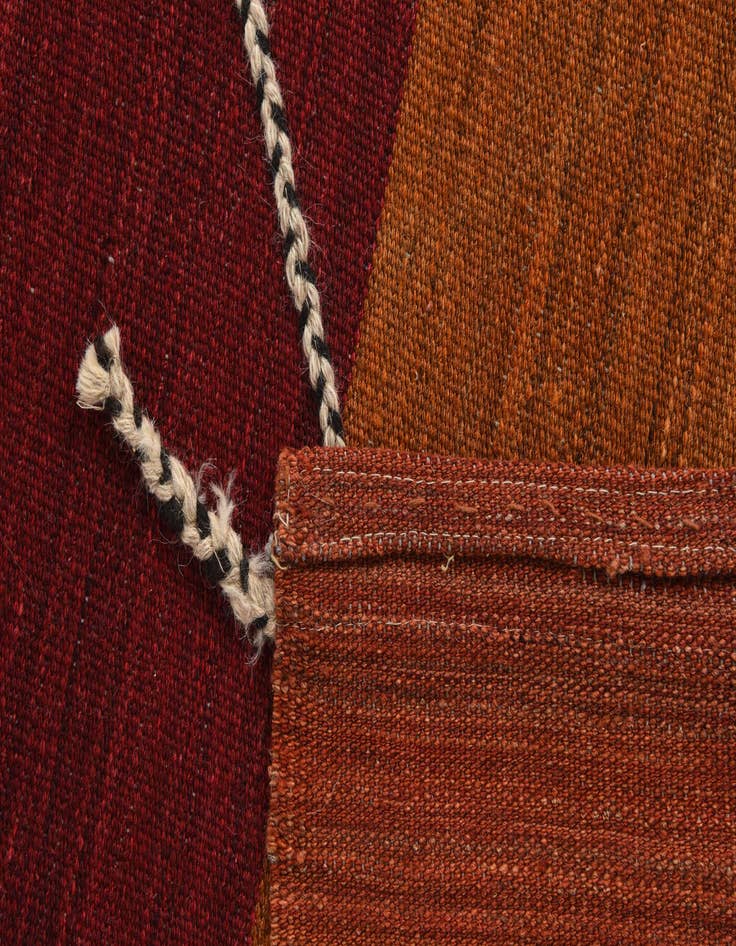 Detail image of  10' 1 x 12' 9  Hand Woven Kilim Modern Wool Rug