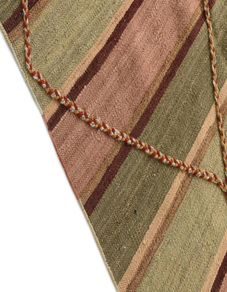 Detail image of  5' 7 x 8' 6  Hand Woven Kilim Modern Wool Rug