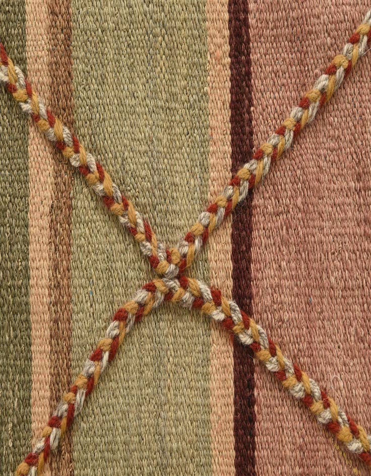 Detail image of  5' 7 x 8' 6  Hand Woven Kilim Modern Wool Rug