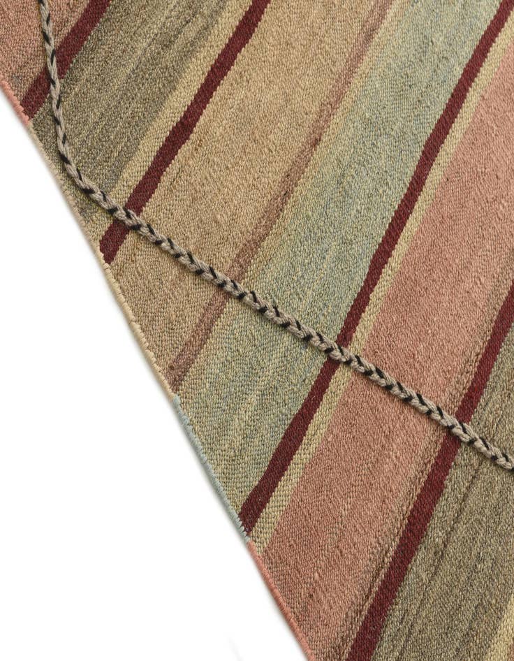 Detail image of  5' 9 x 8' 4  Hand Woven Kilim Modern Wool Rug