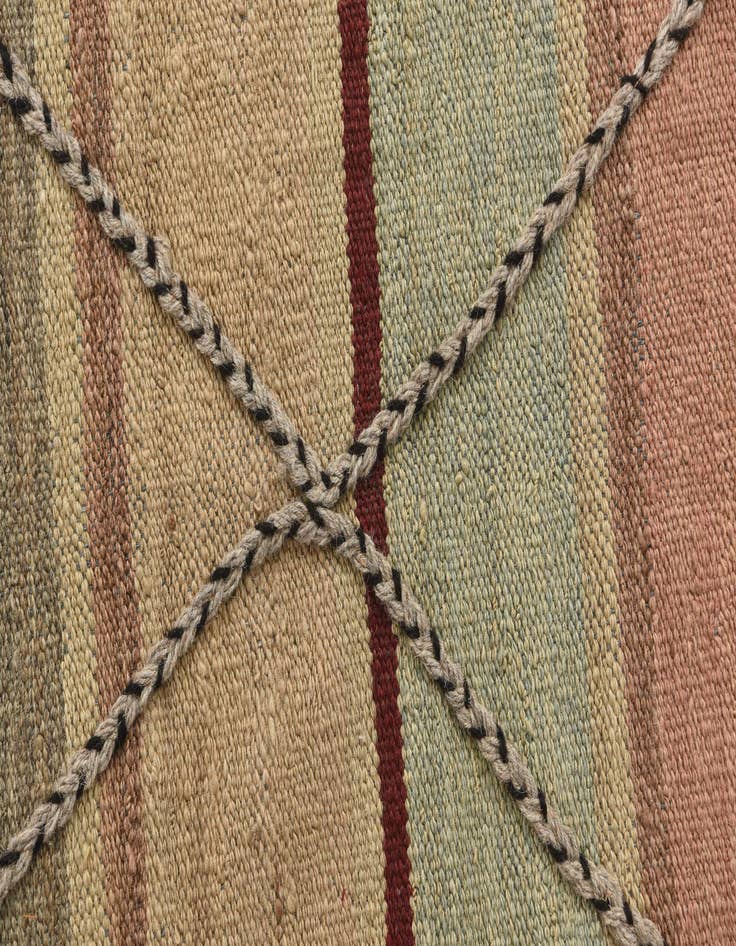 Detail image of  5' 9 x 8' 4  Hand Woven Kilim Modern Wool Rug