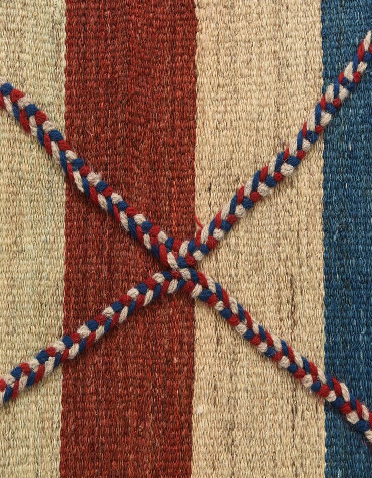 Detail image of  6' 3 x 9' 9  Hand Woven Kilim Modern Wool Rug