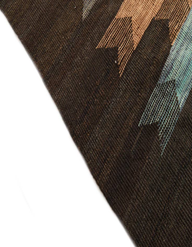 Detail image of  6' 9 x 9' 7  Hand Woven Kilim Modern Wool Rug