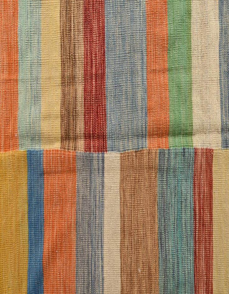 Detail image of  6' 9 x 9' 7  Hand Woven Kilim Modern Wool Rug