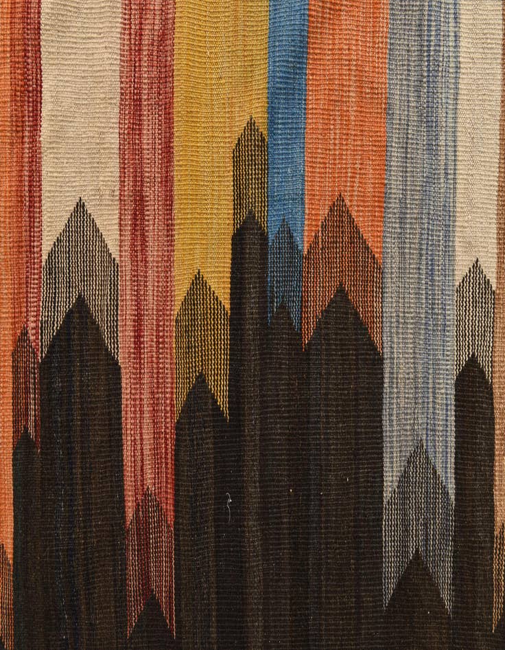 Detail image of  6' 9 x 9' 7  Hand Woven Kilim Modern Wool Rug