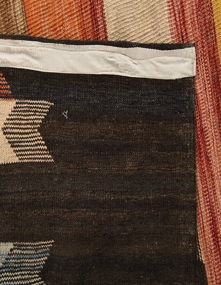 Detail image of  6' 9 x 9' 7  Hand Woven Kilim Modern Wool Rug