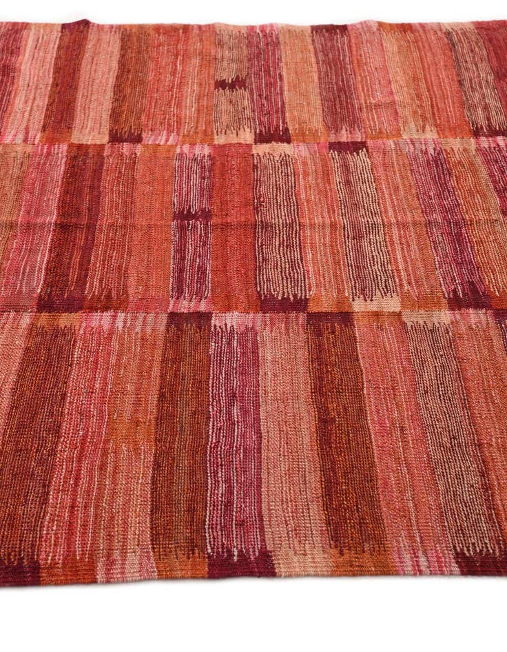 Detail image of  5' 3 x 6' 4  Hand Woven Kilim Modern Wool Rug