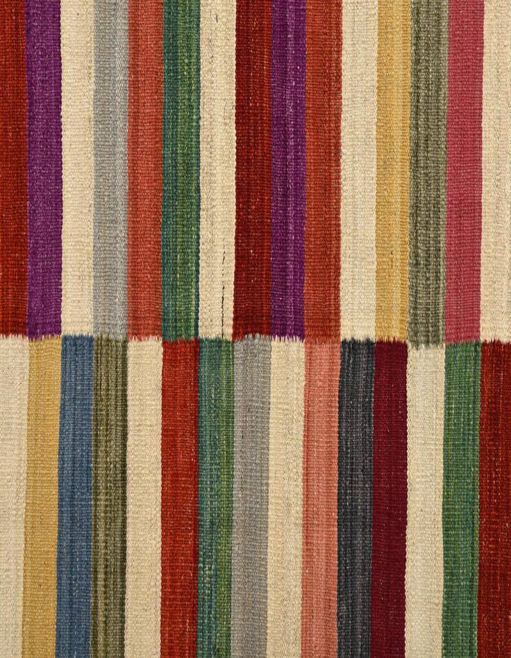 Detail image of  6' x 7' 10  Hand Woven Kilim Modern Wool Rug