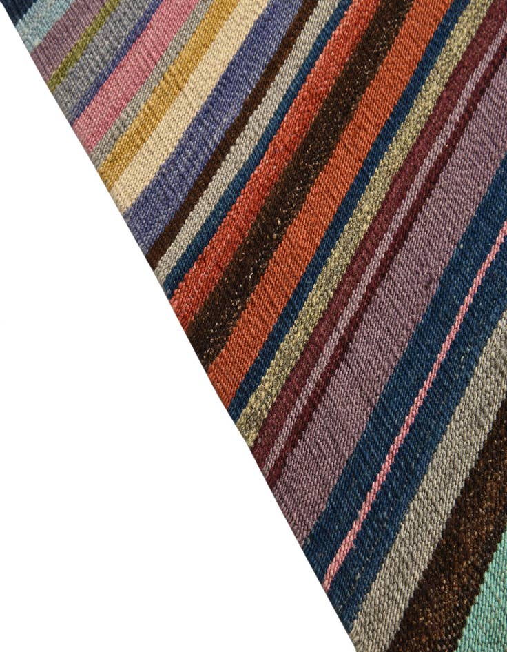Detail image of  4' 7 x 6' 4  Hand Woven Kilim Modern Wool Rug