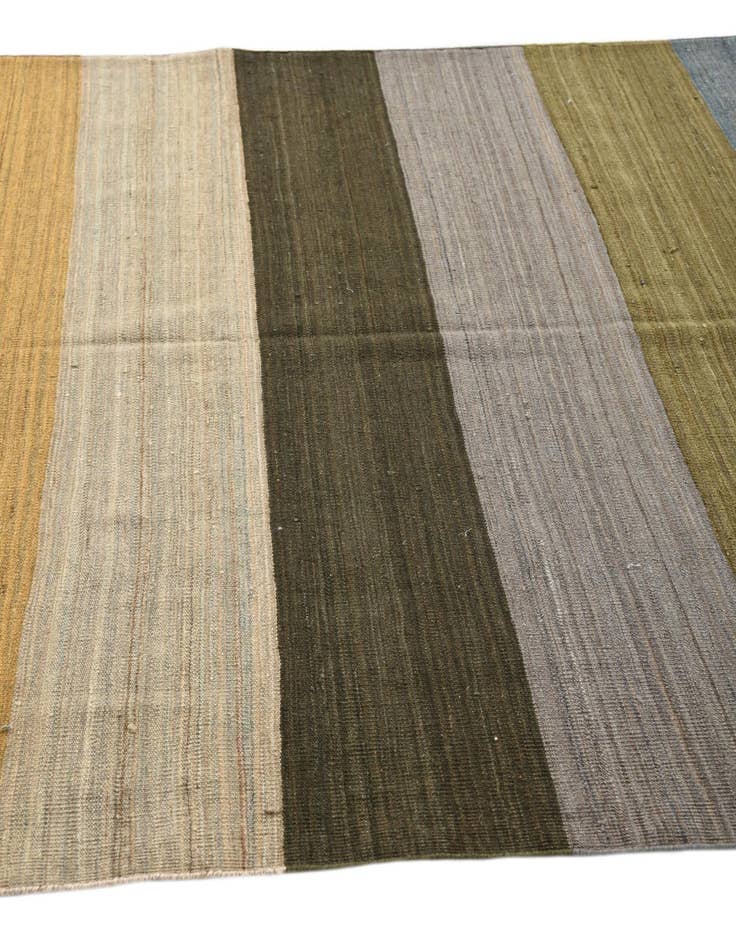 Detail image of  5' 10 x 7' 10  Hand Woven Kilim Modern Wool Rug