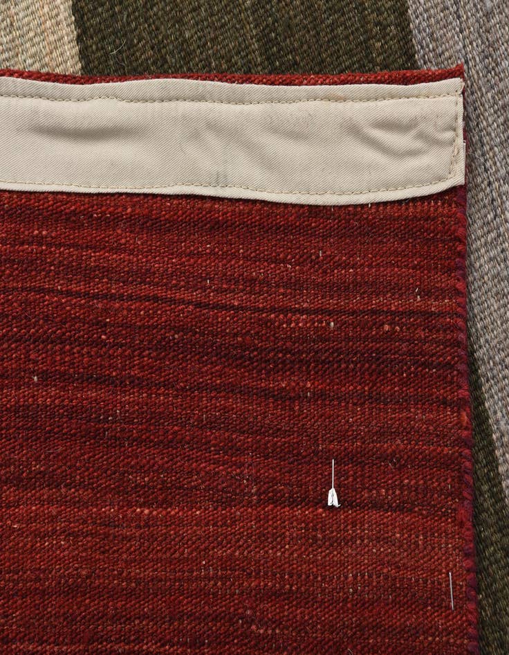 Detail image of  5' 10 x 7' 10  Hand Woven Kilim Modern Wool Rug