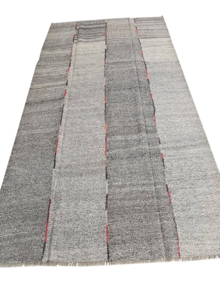 Detail image of  8' 9 x 9' 9  Hand Woven Kilim Modern Wool Rug