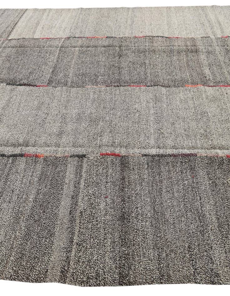 Detail image of  8' 9 x 9' 9  Hand Woven Kilim Modern Wool Rug