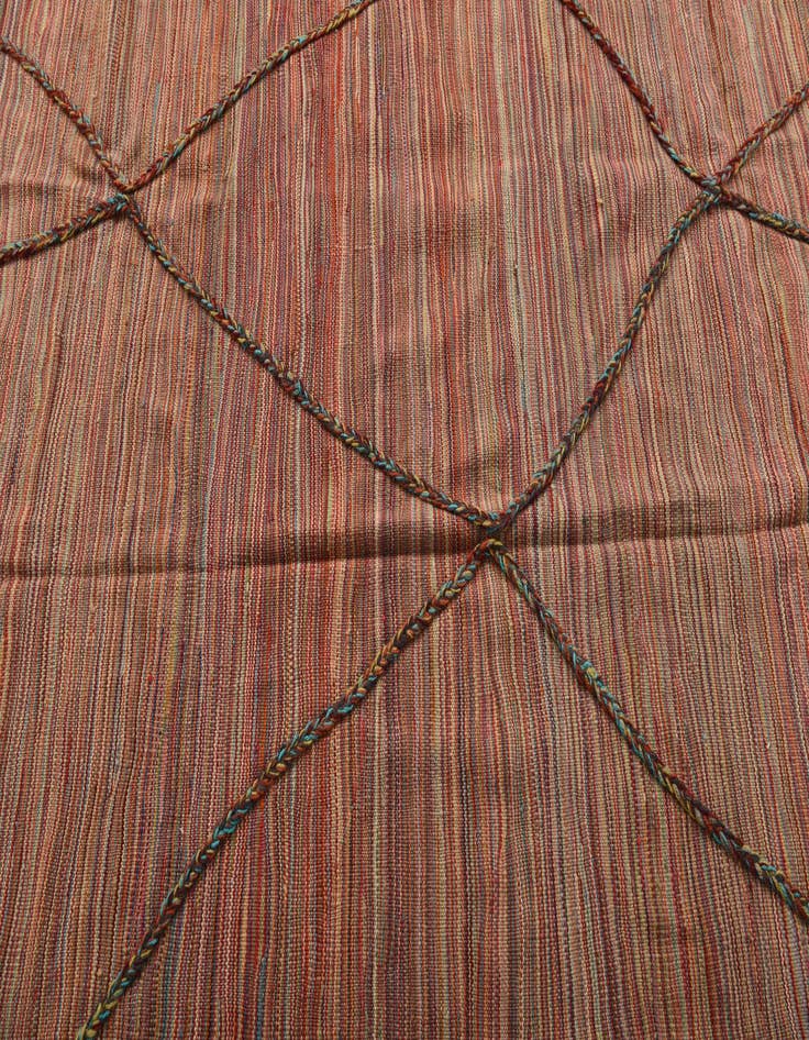 Detail image of  5' 8 x 8' 2  Hand Woven Kilim Modern Wool Rug