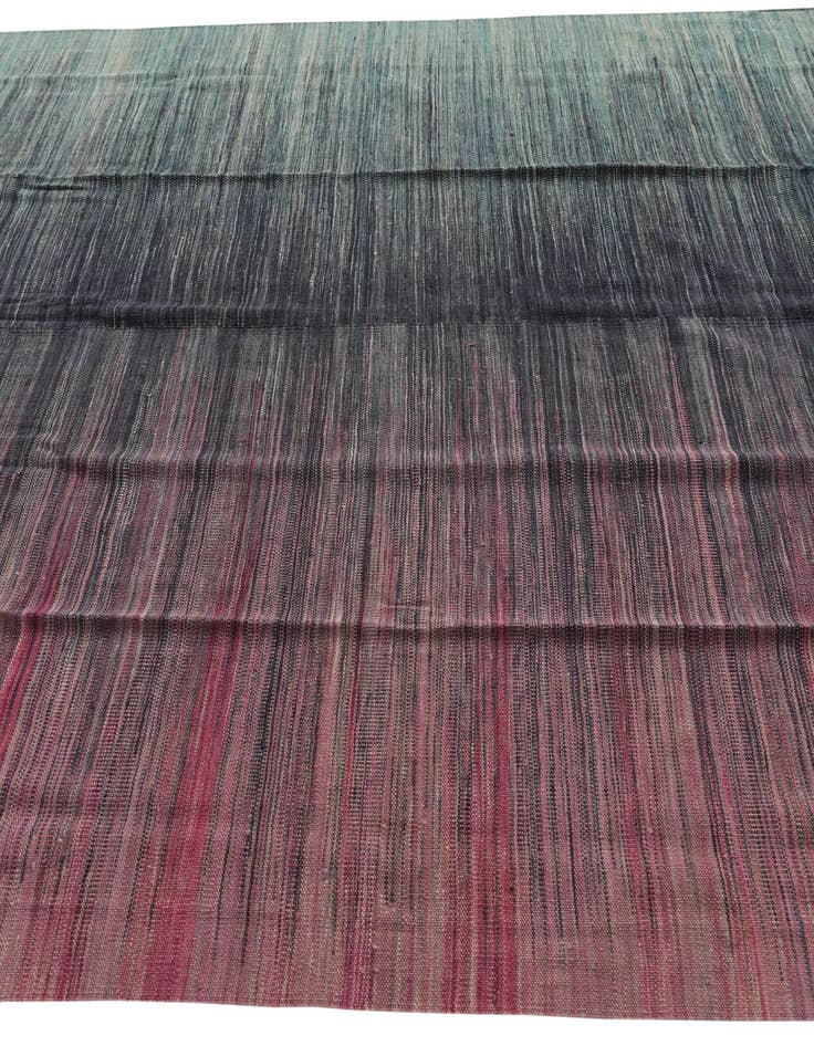 Detail image of  7' 8 x 9' 7  Hand Woven Kilim Modern Wool Rug