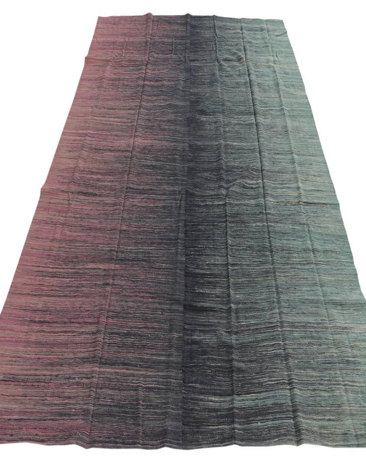 Detail image of  8' x 9' 7  Hand Woven Kilim Modern Wool Rug